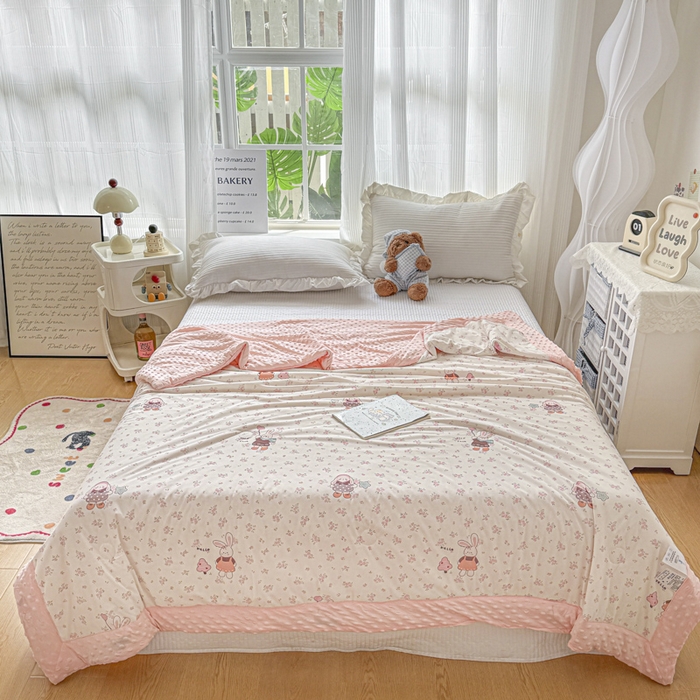 花满路 2026新款氨凉感丝夏被 芭比兔