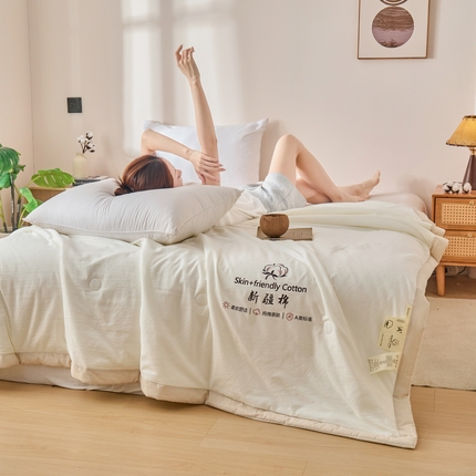 91家纺网 家纺一手货源 找家纺 （总）金灵居 2026春夏新款水洗棉棉花印花新疆棉夏被夏凉被空调被