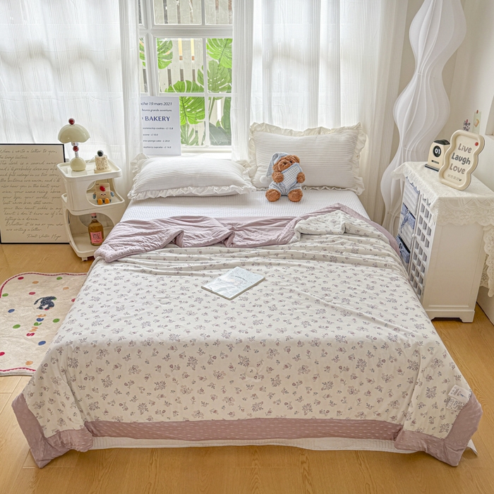 花满路 2026新款氨凉感丝夏被 花间集