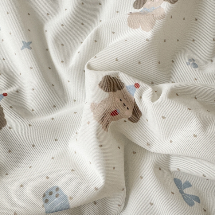 91家纺网 家纺一手货源 找家纺 花满路 2026新款氨凉感丝夏被 萌萌狗