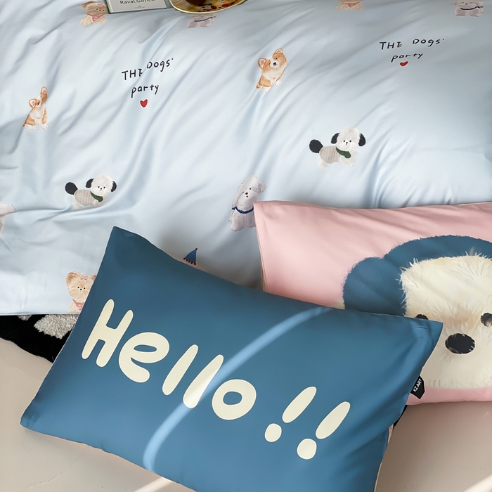 91家纺网 家纺一手货源 找家纺 （总）卡姿家纺 2026春夏全棉60支长绒棉卡通大版印花四件套