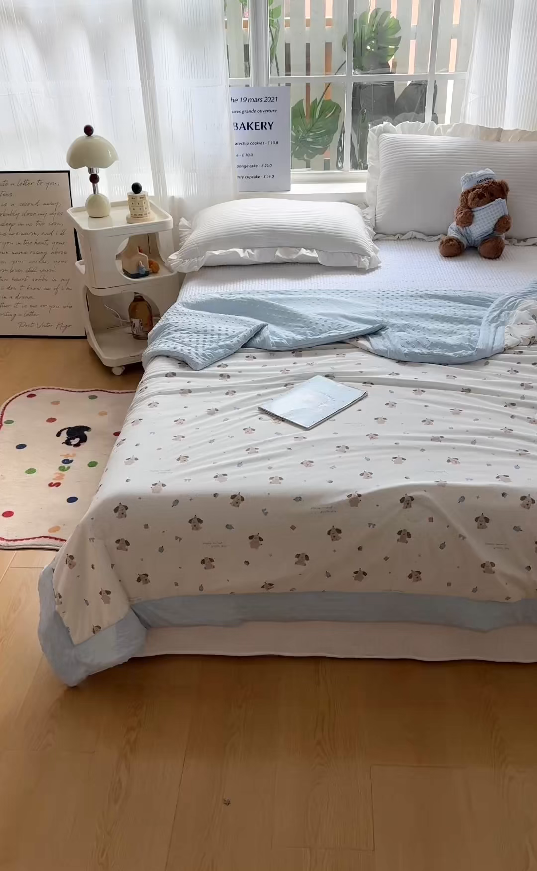 91家纺网 家纺一手货源 找家纺 花满路 2026新款氨凉感丝夏被 萌萌狗