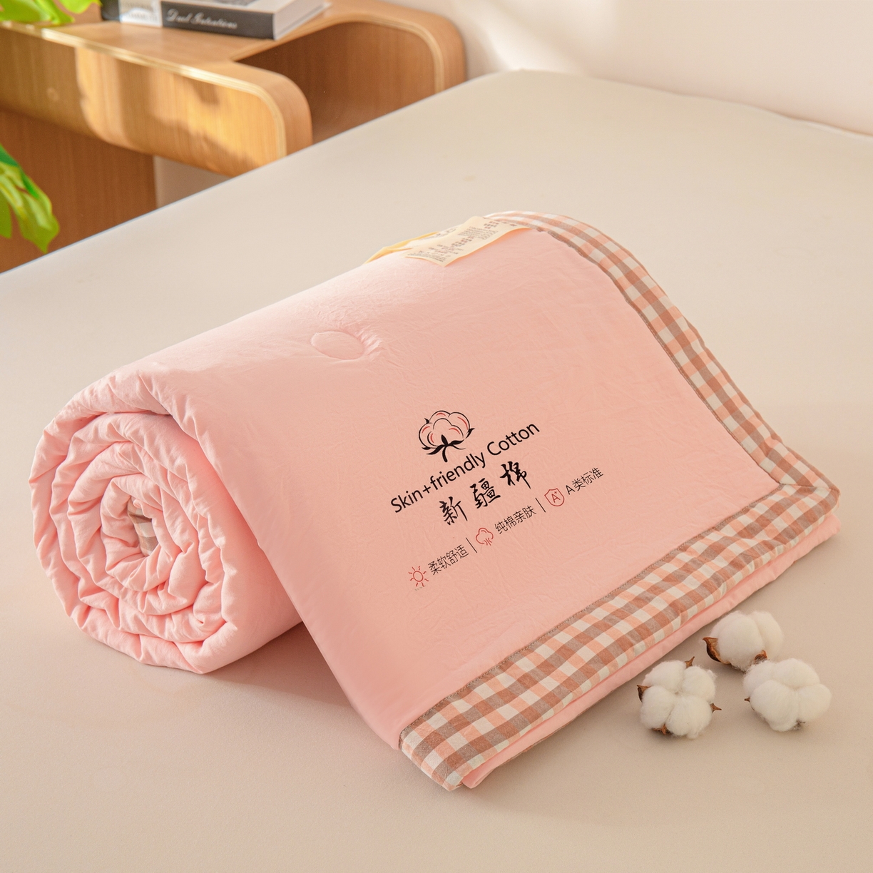 91家纺网 家纺一手货源 找家纺 （总）金灵居 2026春夏新款水洗棉棉花印花新疆棉夏被夏凉被空调被