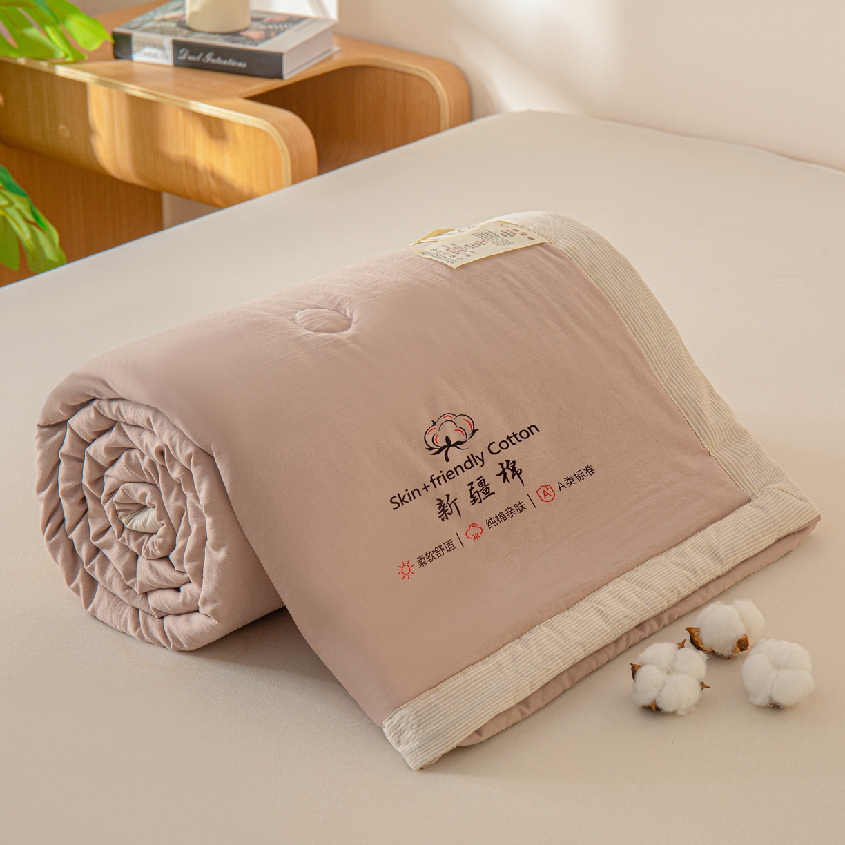 91家纺网 家纺一手货源 找家纺 （总）金灵居 2026春夏新款水洗棉棉花印花新疆棉夏被夏凉被空调被