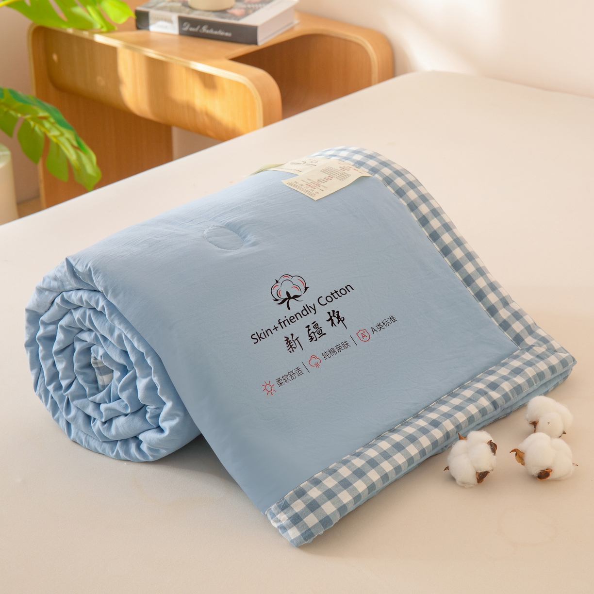 91家纺网 家纺一手货源 找家纺 （总）金灵居 2026春夏新款水洗棉棉花印花新疆棉夏被夏凉被空调被