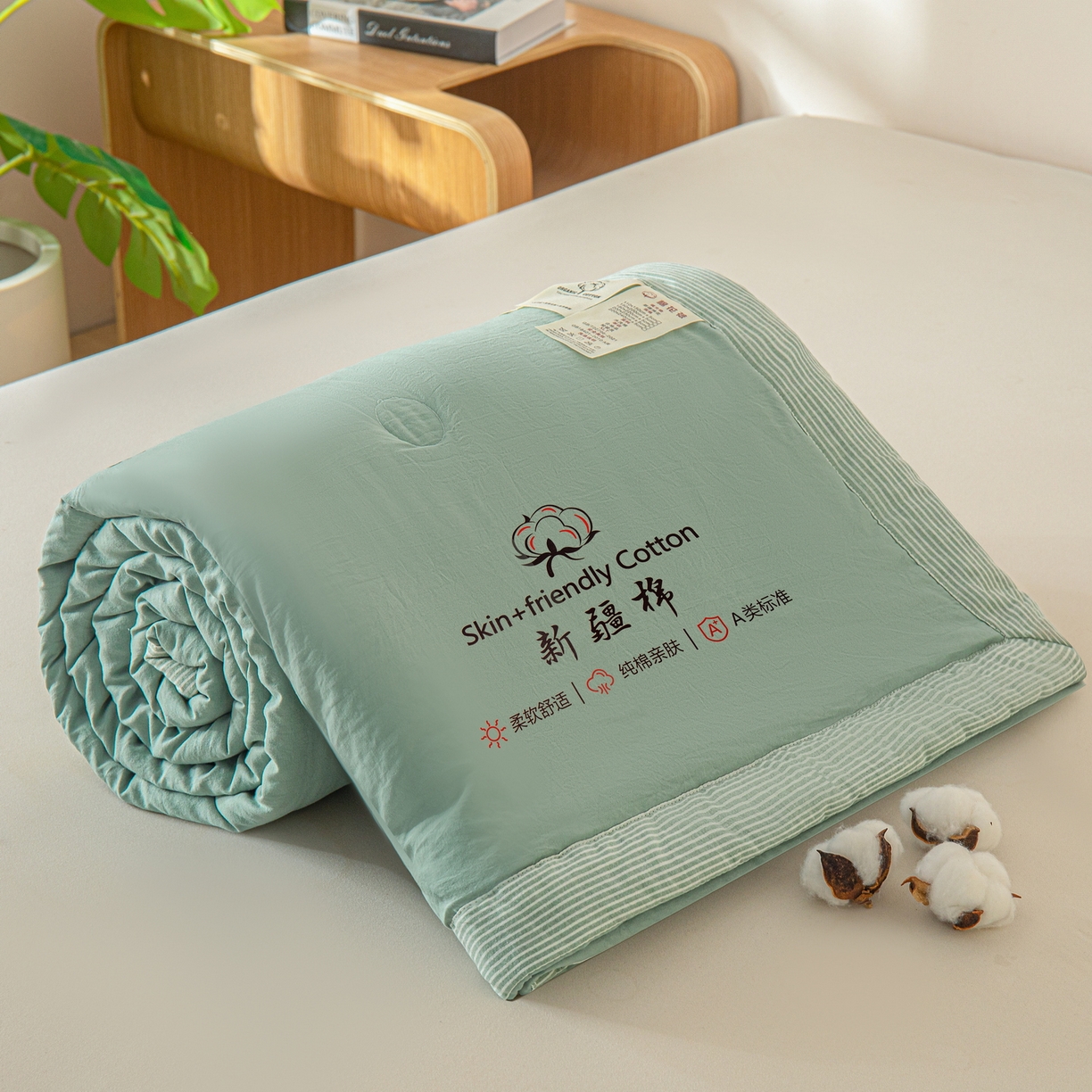 91家纺网 家纺一手货源 找家纺 （总）金灵居 2026春夏新款水洗棉棉花印花新疆棉夏被夏凉被空调被