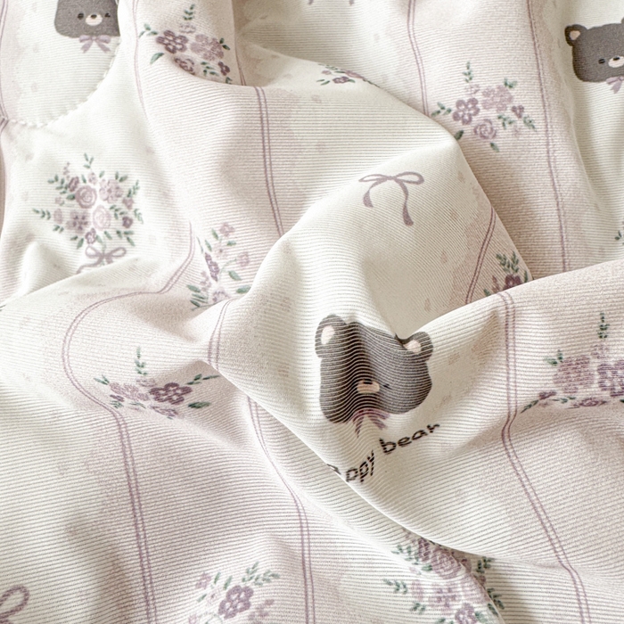 91家纺网 家纺一手货源 找家纺 花满路 2026新款氨凉感丝夏被 田园熊