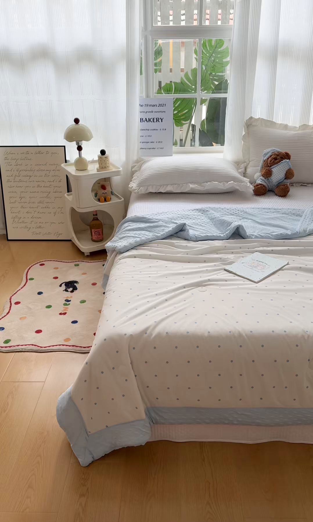 91家纺网 家纺一手货源 找家纺 花满路 2026新款氨凉感丝夏被 小波点