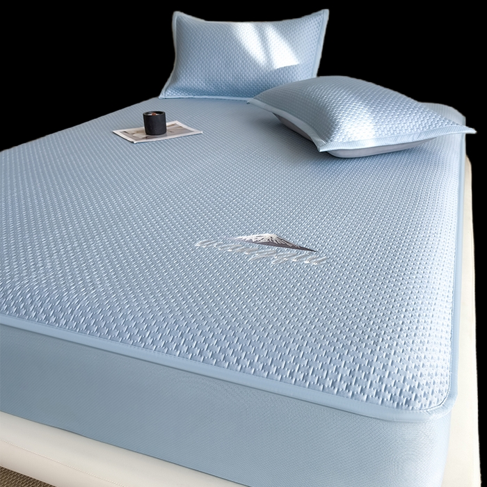 91家纺网 家纺一手货源 找家纺 （总）人人爱家纺 2026新款冰豆豆刺绣软凉席床笠