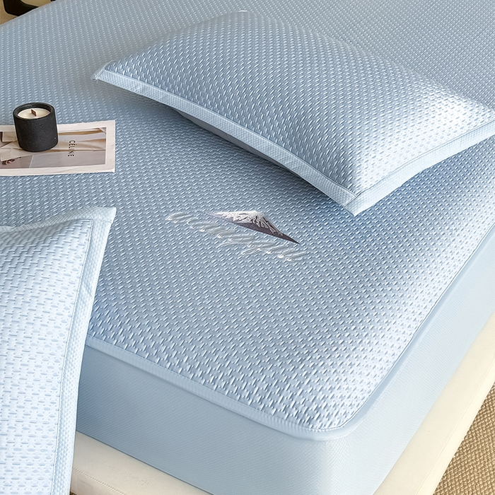 91家纺网 家纺一手货源 找家纺 （总）人人爱家纺 2026新款冰豆豆刺绣软凉席床笠