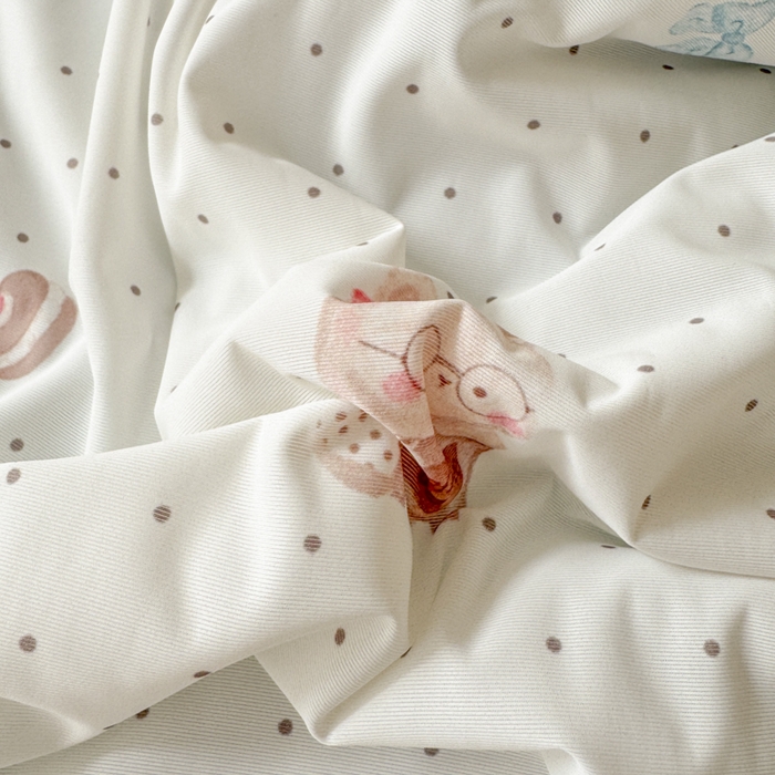 91家纺网 家纺一手货源 找家纺 花满路 2026新款氨凉感丝夏被 小熊仔