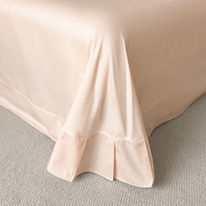 91家纺网 家纺一手货源 找家纺 卡姿家纺 2026春夏全棉小法式气质款刺绣四件套—菲琳 菲琳粉