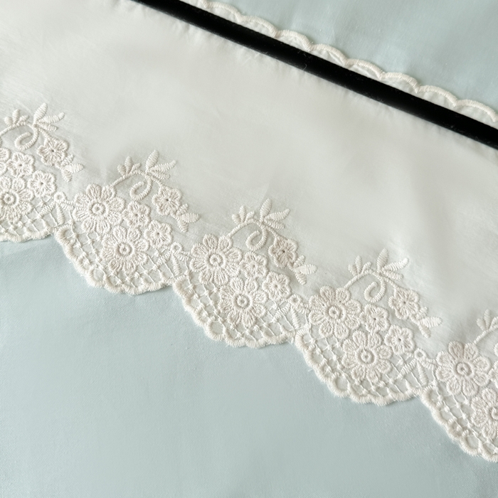 91家纺网 家纺一手货源 找家纺 卡姿家纺 2026春夏全棉小法式气质款刺绣四件套—菲琳 菲琳蓝