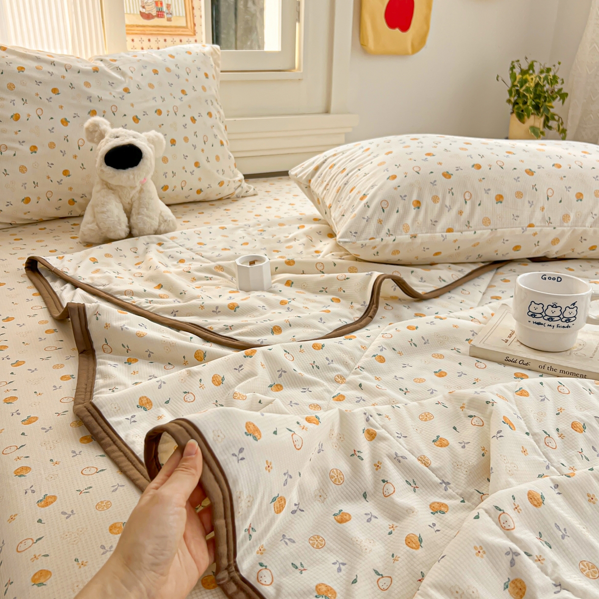 91家纺网 家纺一手货源 找家纺 （总）希诺家居 2026新款冰肤格凉感夏被夏凉被空调被床笠四件套小冰格空调被