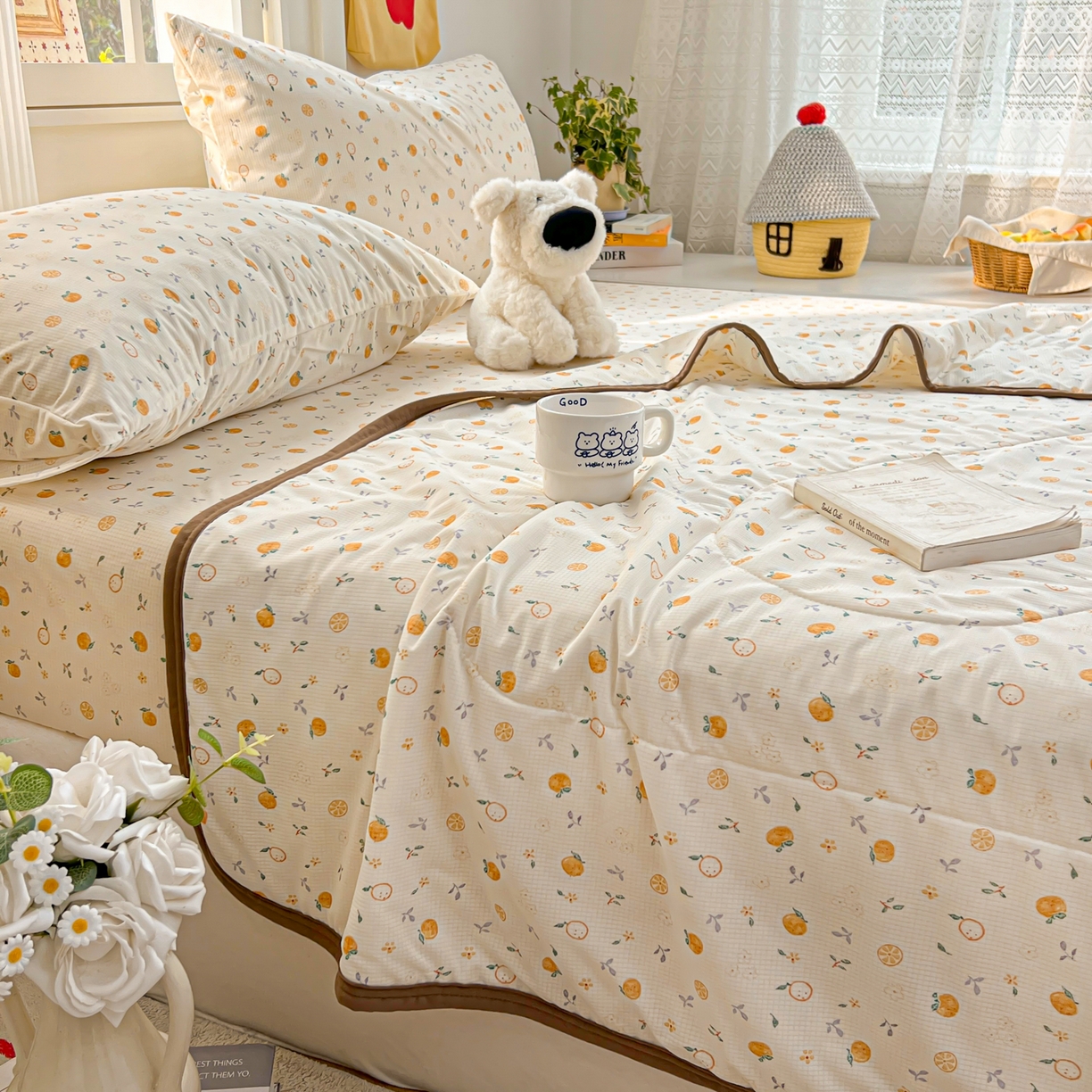 91家纺网 家纺一手货源 找家纺 （总）希诺家居 2026新款冰肤格凉感夏被夏凉被空调被床笠四件套小冰格空调被