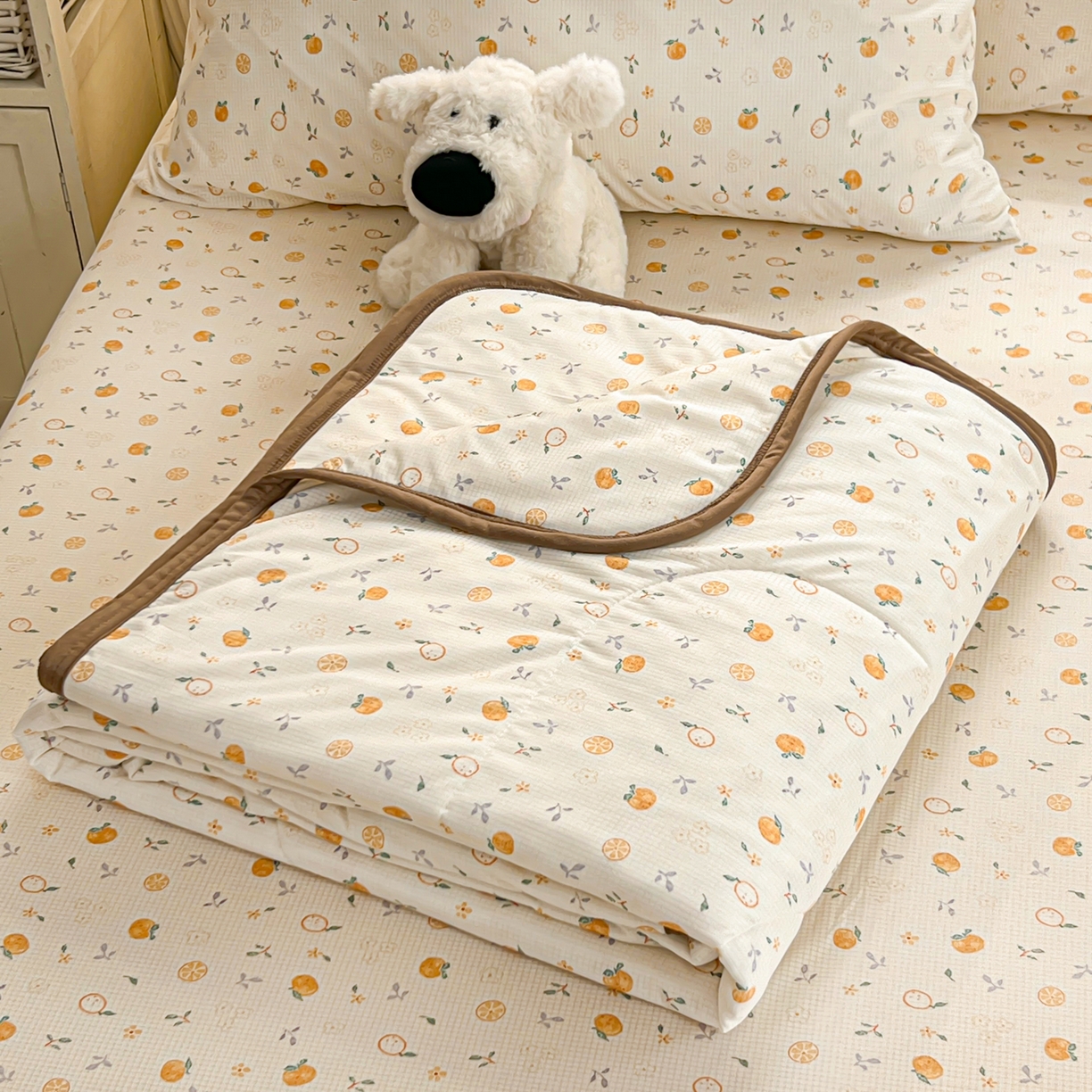 91家纺网 家纺一手货源 找家纺 （总）希诺家居 2026新款冰肤格凉感夏被夏凉被空调被床笠四件套小冰格空调被