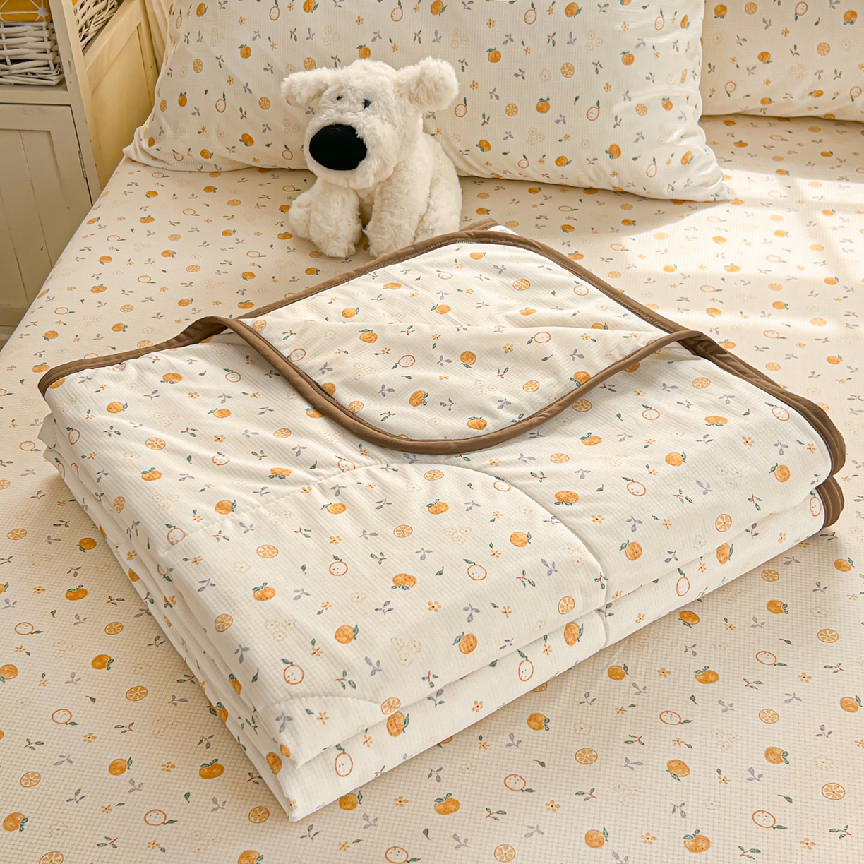 91家纺网 家纺一手货源 找家纺 （总）希诺家居 2026新款冰肤格凉感夏被夏凉被空调被床笠四件套小冰格空调被