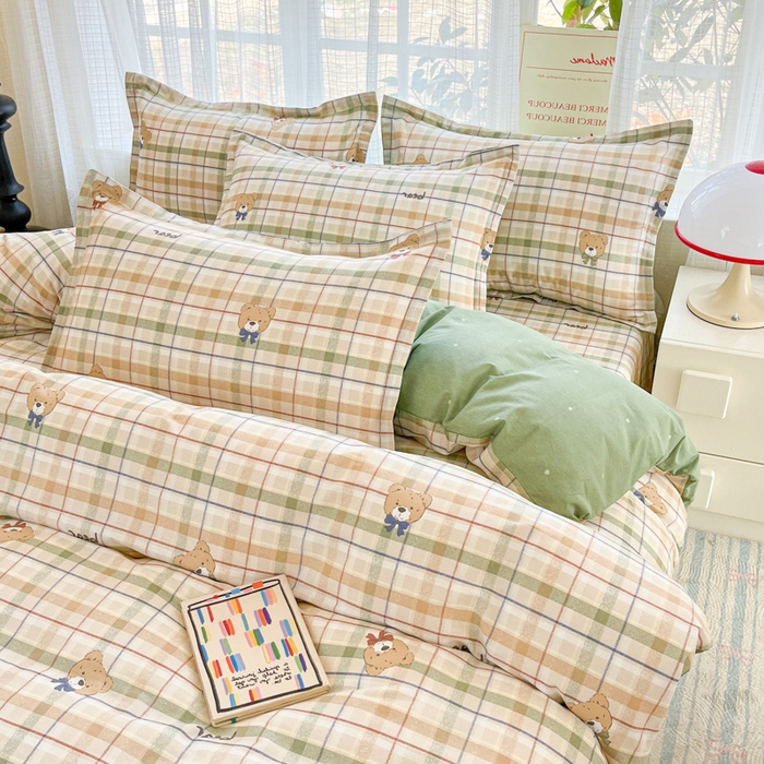 91家纺网 家纺一手货源 找家纺 （总）好亿来家纺 2026新款全棉纯棉印花小清新四件套