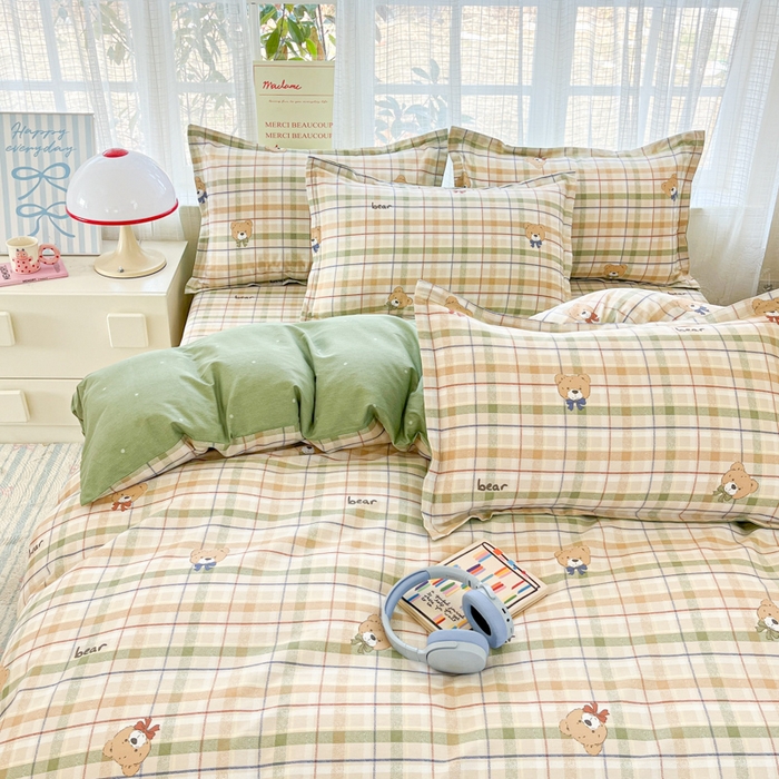 91家纺网 家纺一手货源 找家纺 （总）好亿来家纺 2026新款全棉纯棉印花小清新四件套