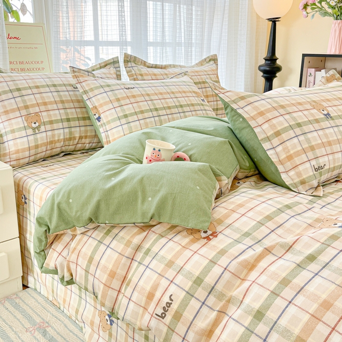 91家纺网 家纺一手货源 找家纺 （总）好亿来家纺 2026新款全棉纯棉印花小清新四件套