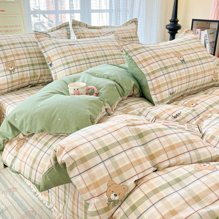 91家纺网 家纺一手货源 找家纺 （总）好亿来家纺 2026新款全棉纯棉印花小清新四件套