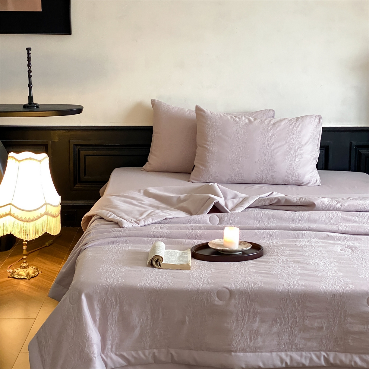 91家纺网 家纺一手货源 找家纺 宜代光年 2026新款60S全棉厚织提花夏被夏凉被空调被 夏被-理然