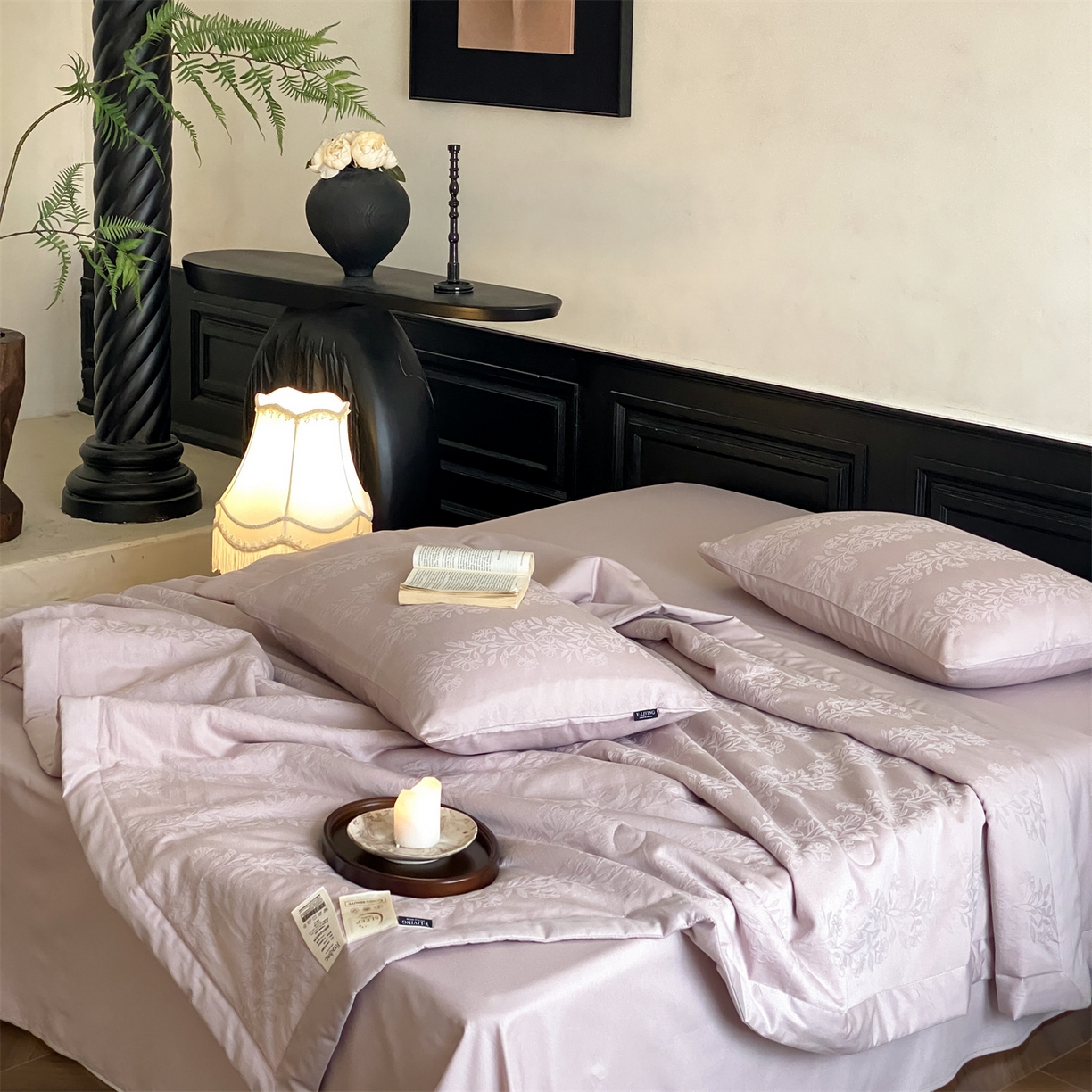 91家纺网 家纺一手货源 找家纺 宜代光年 2026新款60S全棉厚织提花夏被夏凉被空调被 夏被-理然