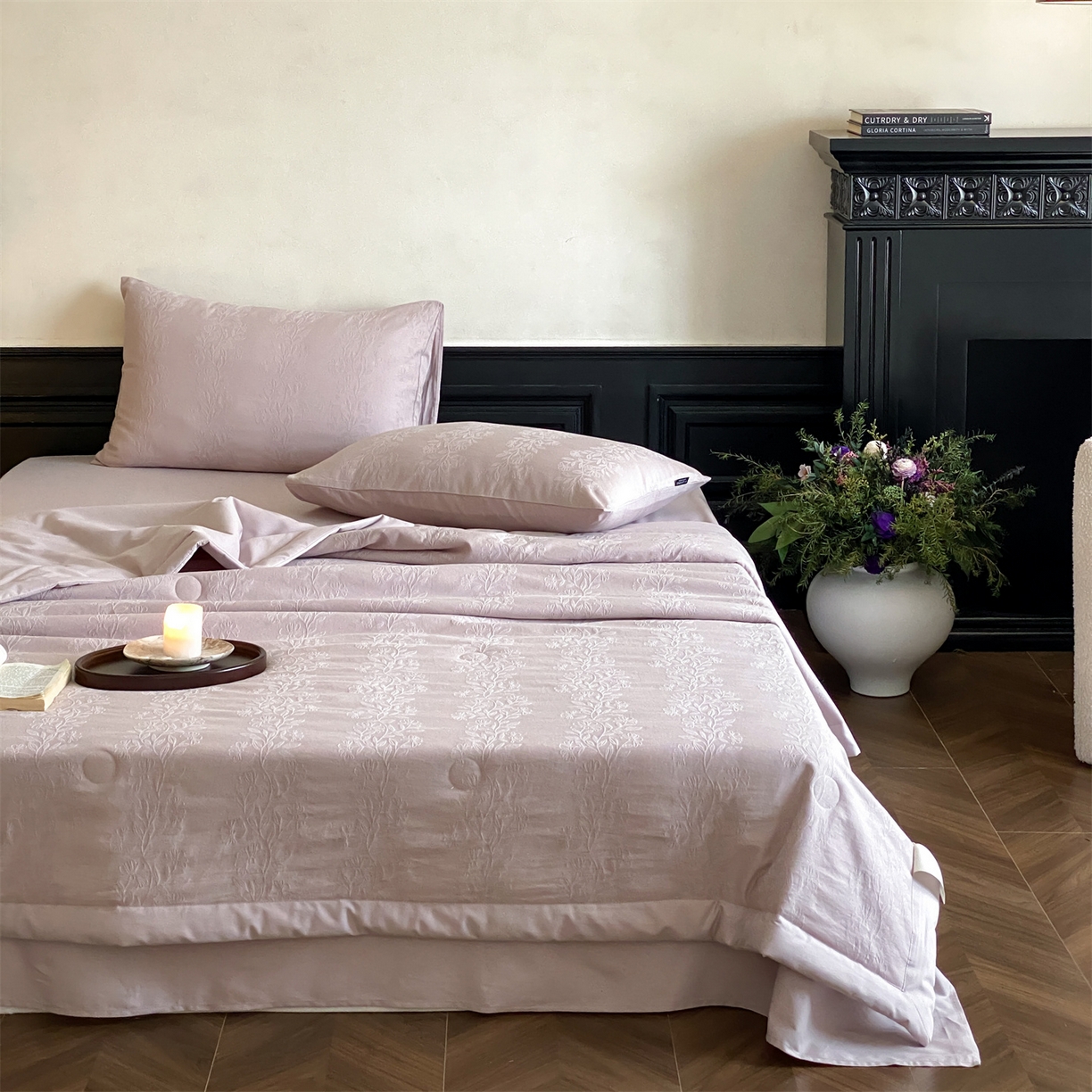 91家纺网 家纺一手货源 找家纺 宜代光年 2026新款60S全棉厚织提花夏被夏凉被空调被 夏被-理然