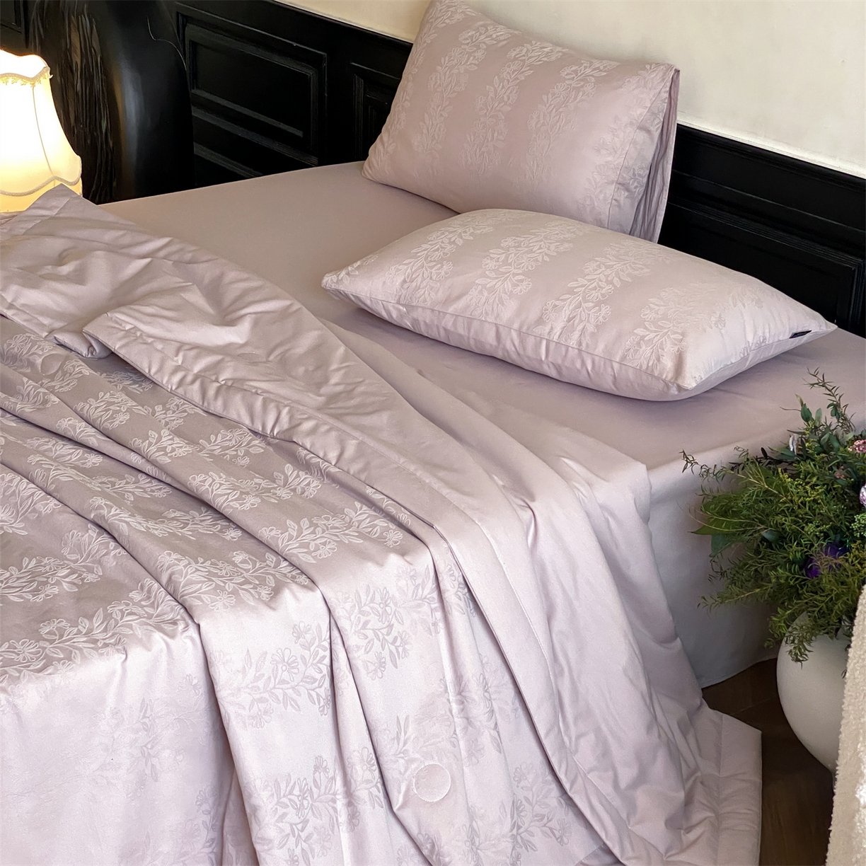 宜代光年 2026新款60S全棉厚织提花夏被夏凉被空调被 夏被-理然