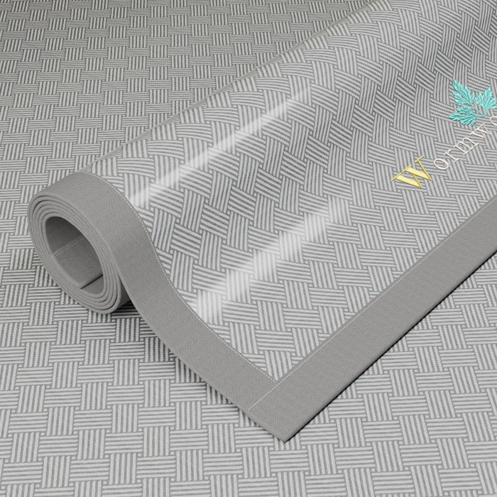 91家纺网 家纺一手货源 找家纺 人人爱家纺 2026新款A类双面冰丝凉席 饼干花-灰