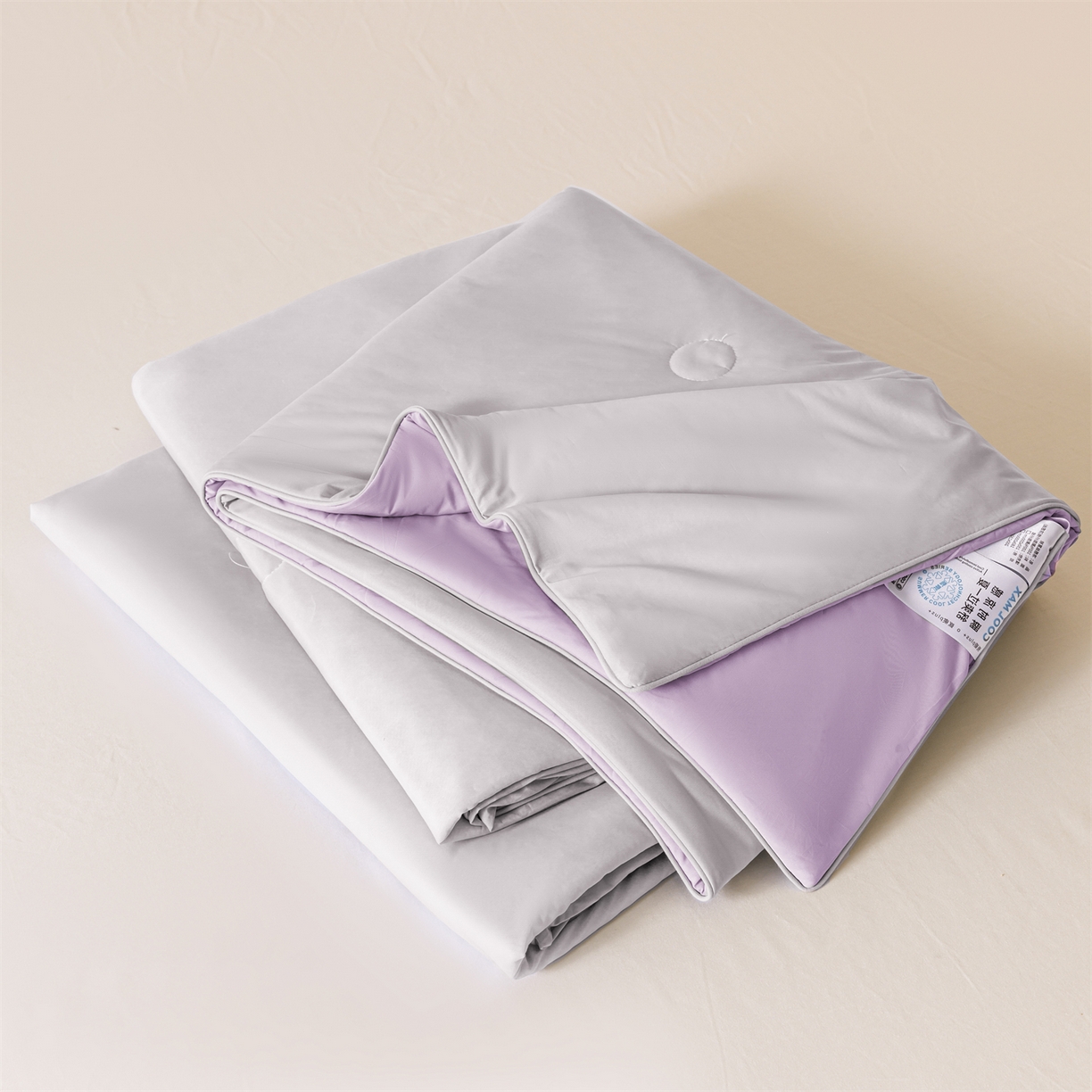 91家纺网 家纺一手货源 找家纺 （总）富阿娜家纺 2026新款纯色双拼凉感丝夏被空调被夏凉被