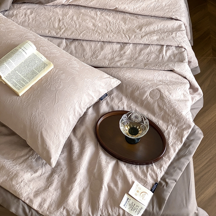 91家纺网 家纺一手货源 找家纺 宜代光年 2026新款60S全棉厚织提花夏被夏凉被空调被 夏被-漫莎