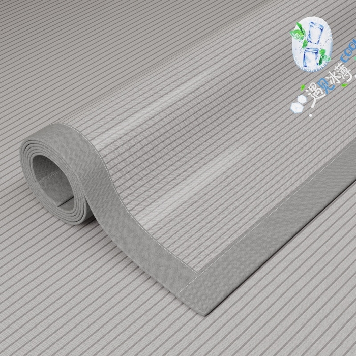 91家纺网 家纺一手货源 找家纺 人人爱家纺 2026新款A类双面冰丝凉席 遇见冰薄-灰