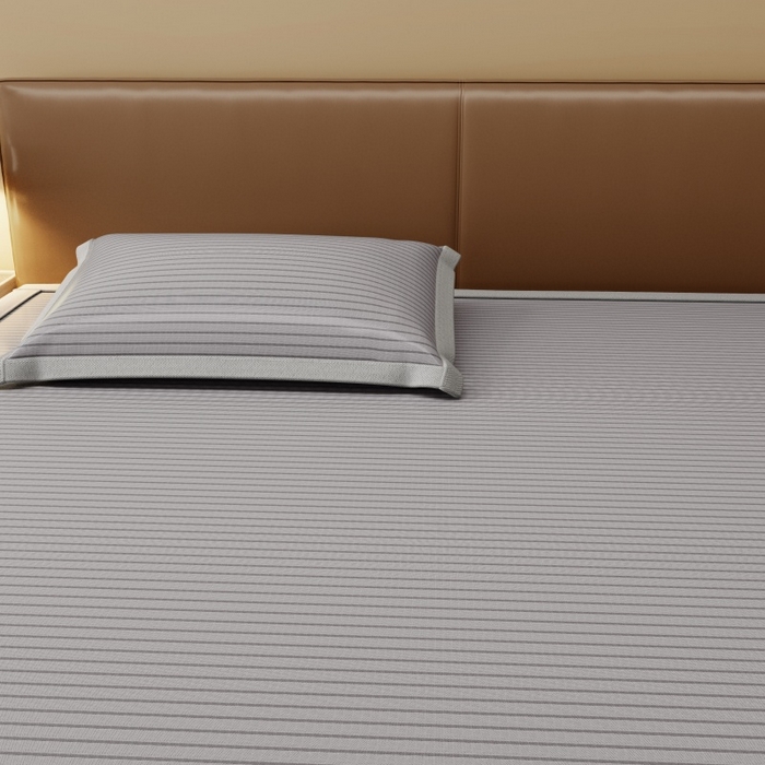 91家纺网 家纺一手货源 找家纺 人人爱家纺 2026新款A类双面冰丝凉席 遇见冰薄-灰