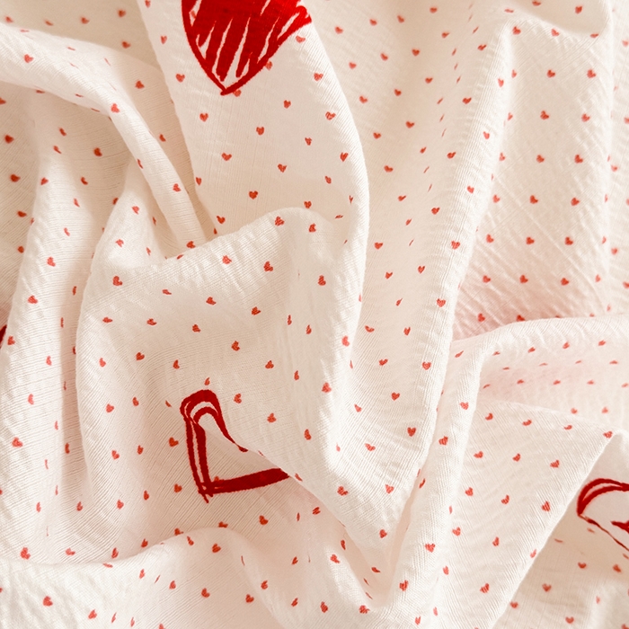 91家纺网 家纺一手货源 找家纺 （总）贝凯瑞 2026新款双层纱水洗棉法式复古花边床盖单件三件四件套-甜心