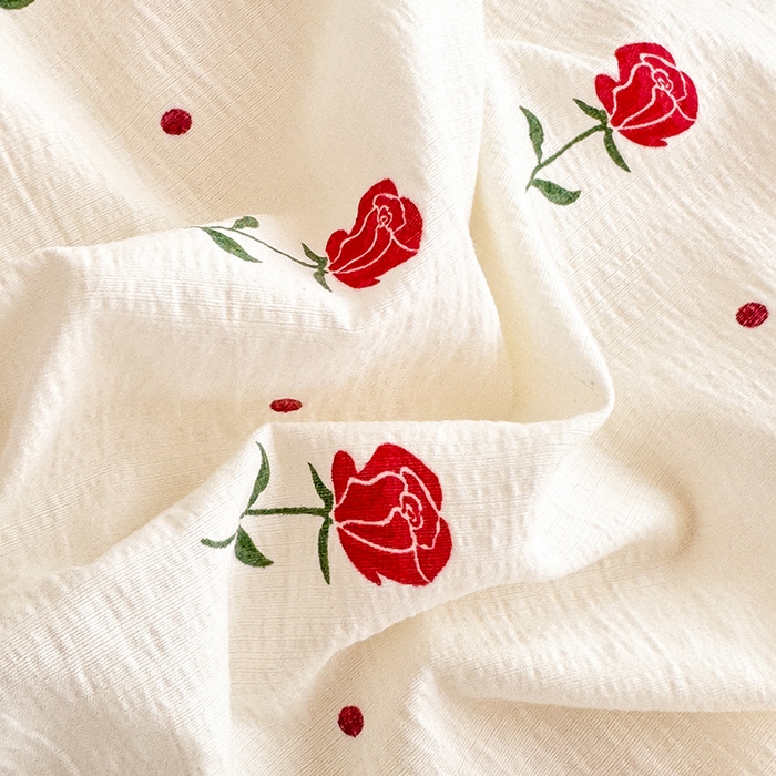 91家纺网 家纺一手货源 找家纺 贝凯瑞 2026新款双层纱水洗棉法式复古花边床盖单件三件四件套-甜心 甜心独秀