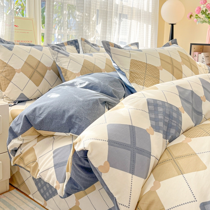 91家纺网 家纺一手货源 找家纺 （总）好亿来家纺 2026新款全棉纯棉印花小清新四件套