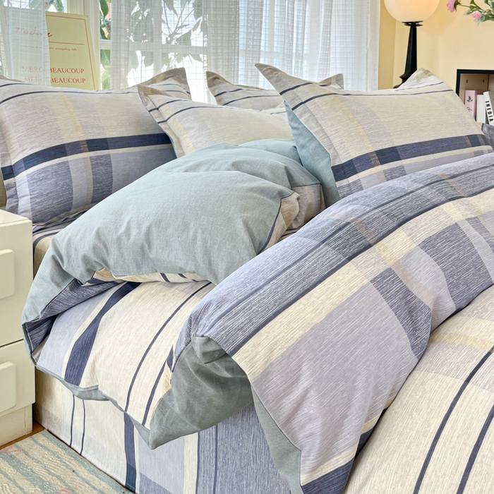 91家纺网 家纺一手货源 找家纺 （总）好亿来家纺 2026新款全棉纯棉印花小清新四件套