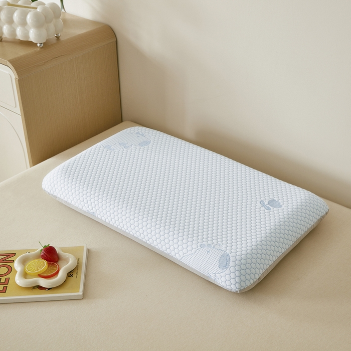 91家纺网 家纺一手货源 找家纺 （总）翎盈家纺 2026新款春夏冰豆豆深睡枕专用枕套面包记忆枕枕头套