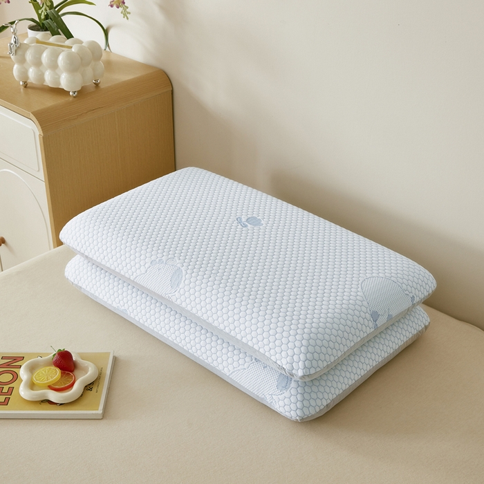 91家纺网 家纺一手货源 找家纺 （总）翎盈家纺 2026新款春夏冰豆豆深睡枕专用枕套面包记忆枕枕头套