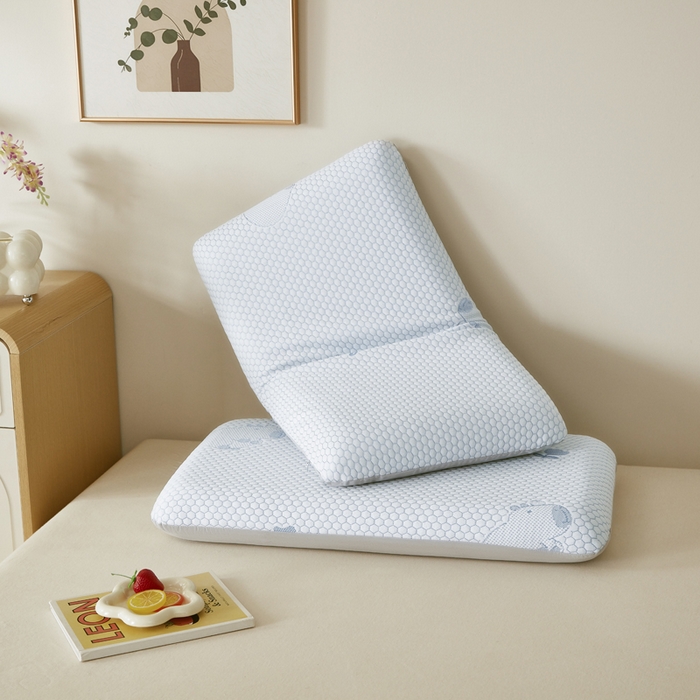 91家纺网 家纺一手货源 找家纺 （总）翎盈家纺 2026新款春夏冰豆豆深睡枕专用枕套面包记忆枕枕头套