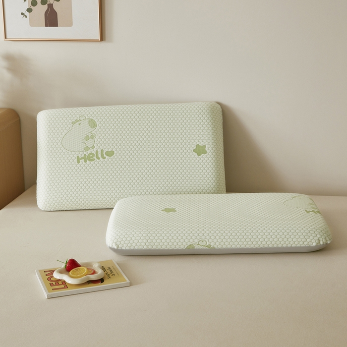 91家纺网 家纺一手货源 找家纺 （总）翎盈家纺 2026新款春夏冰豆豆深睡枕专用枕套面包记忆枕枕头套