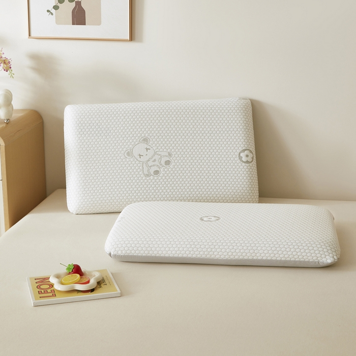 91家纺网 家纺一手货源 找家纺 （总）翎盈家纺 2026新款春夏冰豆豆深睡枕专用枕套面包记忆枕枕头套