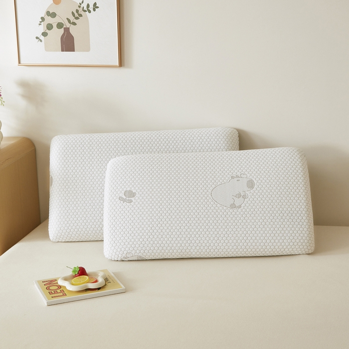 91家纺网 家纺一手货源 找家纺 翎盈家纺 2026新款春夏冰豆豆深睡枕专用枕套面包记忆枕枕头套 卡皮巴拉灰