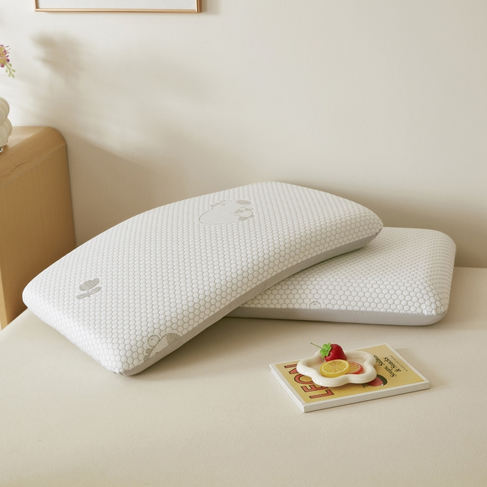 91家纺网 家纺一手货源 找家纺 翎盈家纺 2026新款春夏冰豆豆深睡枕专用枕套面包记忆枕枕头套 卡皮巴拉灰