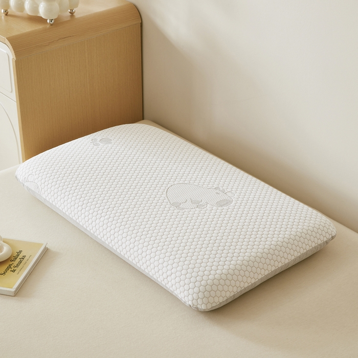 91家纺网 家纺一手货源 找家纺 翎盈家纺 2026新款春夏冰豆豆深睡枕专用枕套面包记忆枕枕头套 卡皮巴拉灰