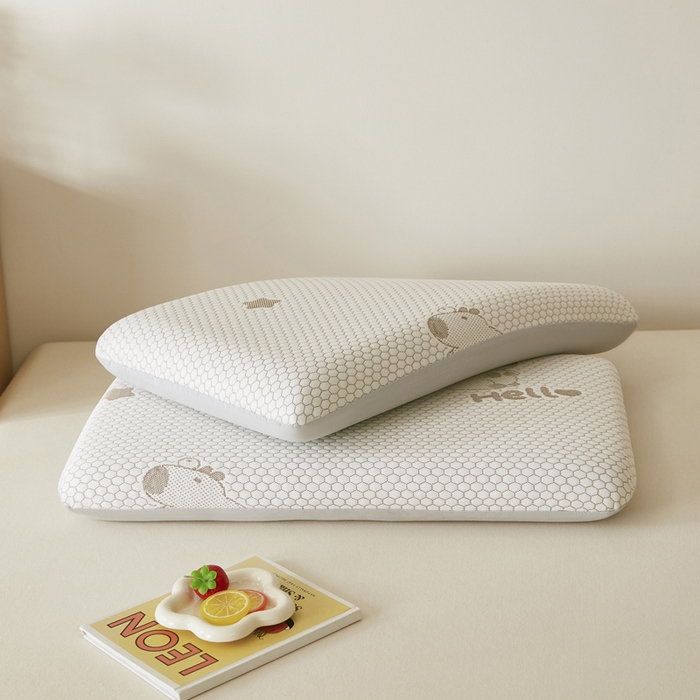 91家纺网 家纺一手货源 找家纺 翎盈家纺 2026新款春夏冰豆豆深睡枕专用枕套面包记忆枕枕头套 卡皮巴拉咖