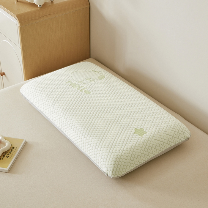 91家纺网 家纺一手货源 找家纺 翎盈家纺 2026新款春夏冰豆豆深睡枕专用枕套面包记忆枕枕头套 卡皮巴拉绿