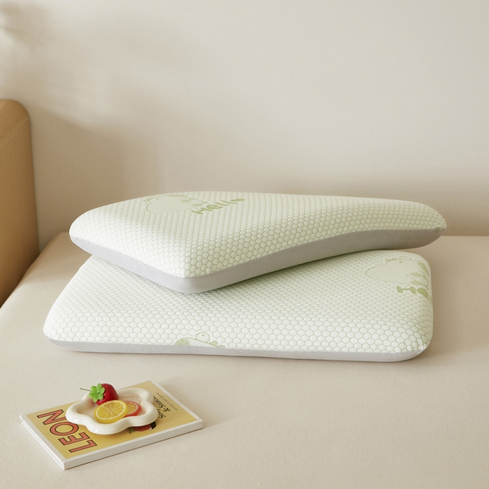 91家纺网 家纺一手货源 找家纺 翎盈家纺 2026新款春夏冰豆豆深睡枕专用枕套面包记忆枕枕头套 卡皮巴拉绿