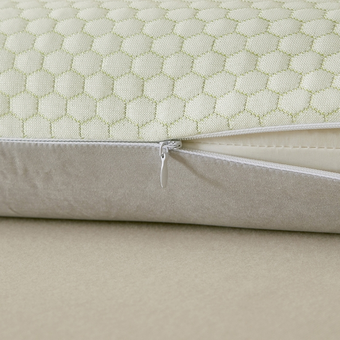 91家纺网 家纺一手货源 找家纺 翎盈家纺 2026新款春夏冰豆豆深睡枕专用枕套面包记忆枕枕头套 卡皮巴拉绿